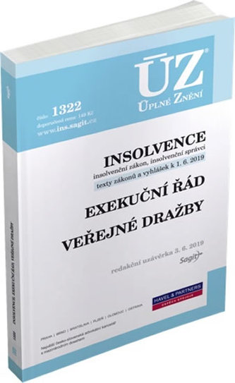 ÚZ 1322 Insolvence, Exekuční řád, Veřejné dražby