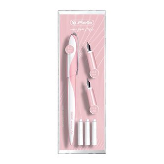 Herlitz - Kaligrafické plnicí pero růžové