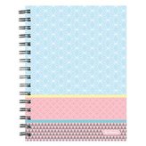 Herlitz - Spirálový blok A5, čtvereček, Graphic Pastel Blue