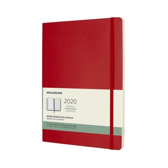 Moleskine: Plánovací zápisník 2020 měkký červený XL