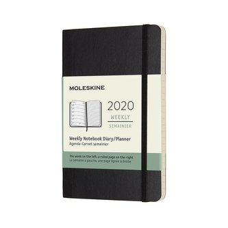 Moleskine: Plánovací zápisník 2020 měkký černý S