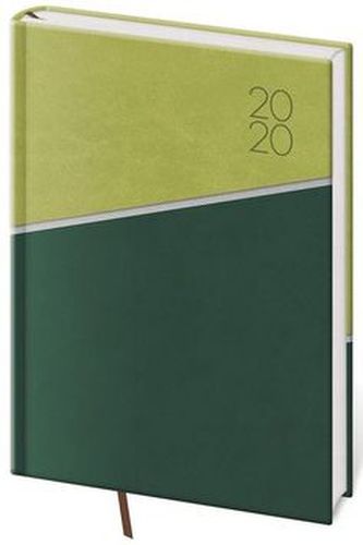 Diář 2020 - Line/denní A5/zelený