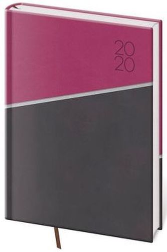 Diář 2020 - Line/denní A5/růžový