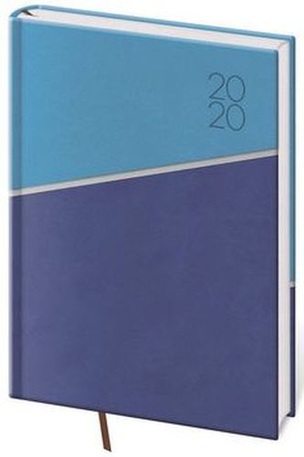 Diář 2020 - Line/denní A5/modrý