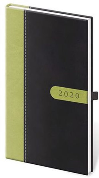 Diář 2020 - Bora/týdenní/kapesní/černo/zelená