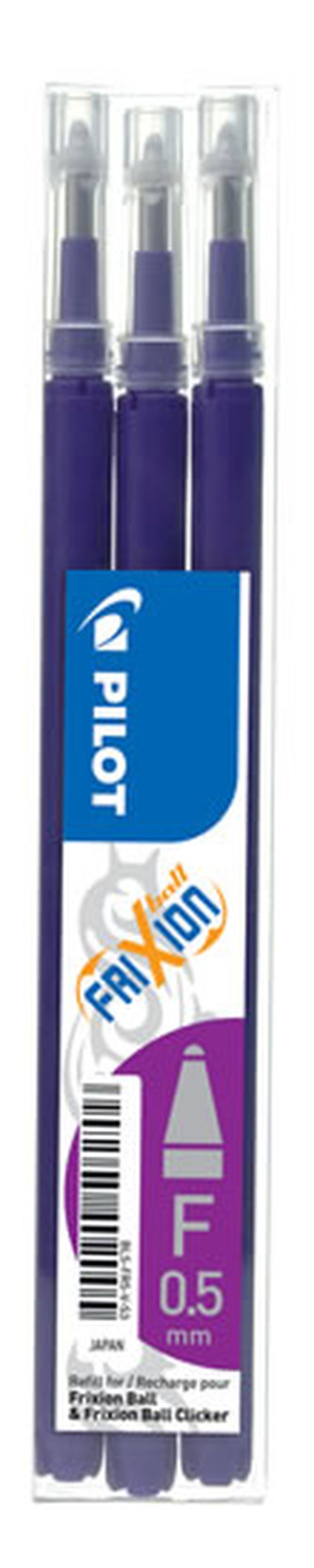 Náplň do rolleru "Frixion Clicker", fialová, 0,25, vymazatelná, PILOT