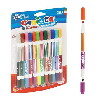 CARIOCA oboustranné fixy BiColor sada 12ks