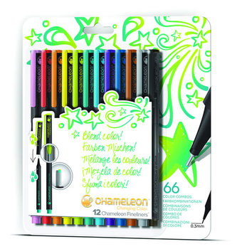 Set Chameleon Fineliner - detailní popisovače, 6ks - studené tóny