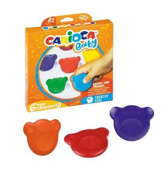 CARIOCA dětské voskovky Teddy Crayons 6 ks