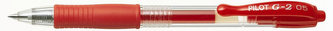 Gelové pero "G-2", červená, 0,25mm, PILOT