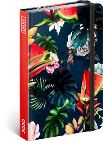 Diář 2020 - Meloun - týdenní, 11 × 16 cm