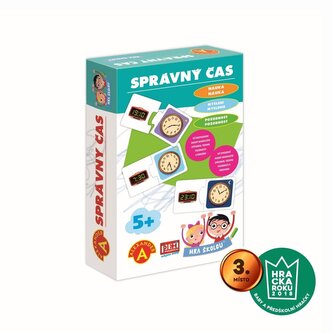 Hra školou® Správný čas kreativní a naučná hra v krabici 16x25x5cm