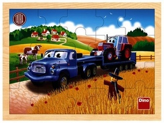Puzzle dřevěné 20 dílků Tatra tahač