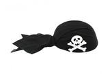 Šátek pirátský s lebkou plast 22cm karneval