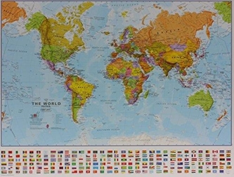 World political laminated