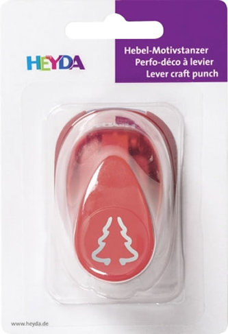 HEYDA ozdobná děrovačka 3D velikost S - stromek 1,7 cm
