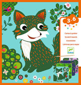 Djeco Vyškrabávací obrázky - lesní kamarádi