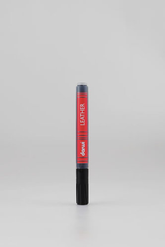 DARWI LEATHER fixy na kůži a koženku - Černá 6 ml