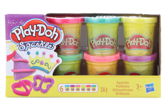 Play-Doh Třpytivá sada se 2 vykrajovátky