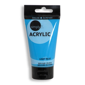 Daler - Rowney SIMPLY akrylová barva - Light Blue 75 ml