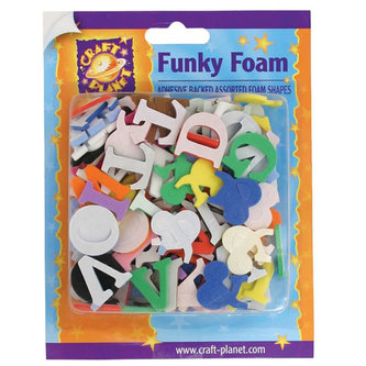DOCRAFTS samolepící výřezy z pěnovky - písmena 2 cm