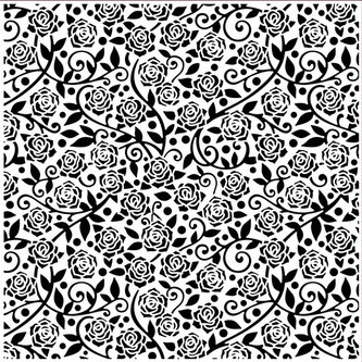 CREATIVE embosovací kapsa - růže 8 x 8 cm