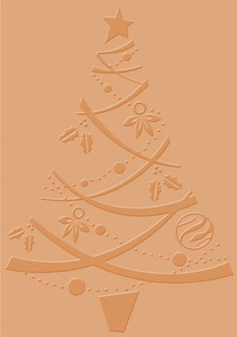 Embosovací kapsa - Vánočný stromek 10 x 14 cm