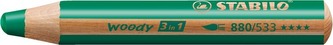 STABILO woody 3 in 1 tmavě zelená