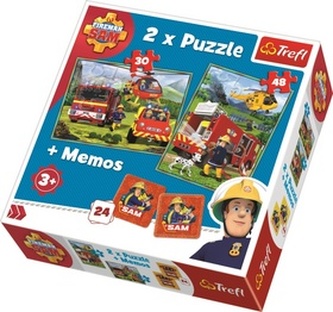 Puzzle Požárník Sam + pexeso