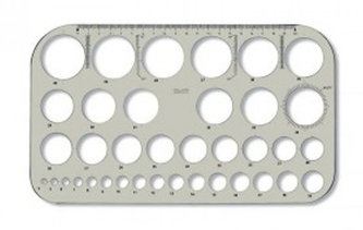 Šablona kruhová, plastová, KOH-I-NOOR "z37"