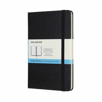 Moleskine: Zápisník tvrdý tečkovaný černý M