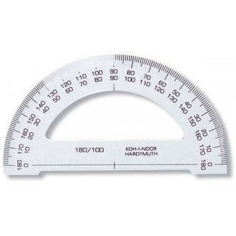 Koh-i-noor úhloměr 180 transparentní