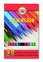 Barevné pastelky "Progresso 8758/24", 24ks, bez dřeva, KOH-I-NOOR