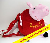 Plyšová kabelka ve tvaru Prasátka Peppa - růžová 