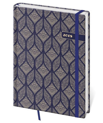 Diář 2018 - Vario Vintage/denní B6 s gumičkou