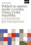Pohled za oponu: studie o vzniku Ústavy České republiky a o kontextu její interpretace