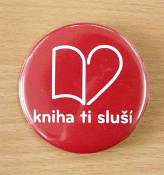 Placka Kniha ti sluší 5,6 cm balík 100 ks