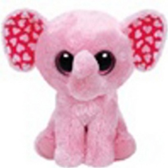 Plyš očka střední růžový slon