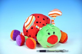 Beruška plyš 25cm s chrastítkem od 0 měsíců