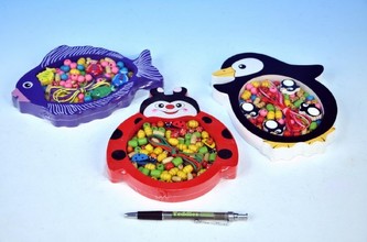 Korálky zvířátko dřevo s doplňky v dřevěné krabičce