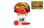 Koš na basketbal s doplňky 30x24cm plast průměr 19cm v krabici