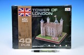 Pěnové puzzle 3D Tower of London 40 dílků v krabici 30x21x3cm