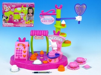 Stánek cukrovinky Minnie Mouse s pokladnou, váhou a doplňky v krabici Walt Disney
