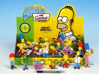 Simpsonovi figurka plast 7-9cm 8 druhů 24ks v boxu