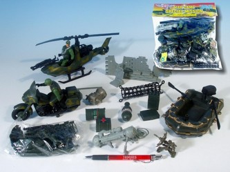 Vojáci sada s doplňky plast 34ks v sáčku