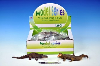 Krokodýl plast 21-23cm 2druhy 12ks v DBX