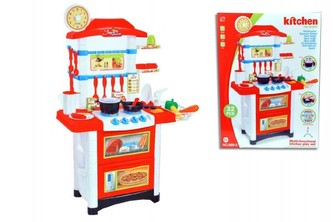 Kuchyňka plast 87cm na baterie se zvukem se světlem 32ks 59x87x29cm v krabici