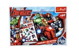 Puzzle Avengers + tetování 41x27,8cm 160 dílků v krabici 33x23x4cm
