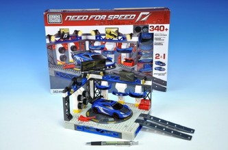 Mega Bloks Need For Speed Garáž + auto v krabici