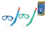 Potápěčská sada 3-6let brýle polykarbonátová skla + šnorchl 2barvy v blistru